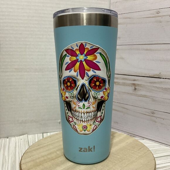 Customized Zak! Designs 20oz Double Wall Stainless Steel Tumbler - Aqua Blue - Picture 5 of 8